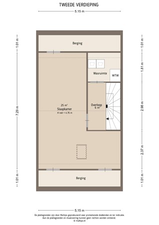 Floorplan - Flettine 5, 4142 RT Leerdam